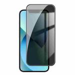 For iPhone 13 Kalebol High-Aluminum Screen-Printed Full-Coverage Anti-Fingerprint Black-Border Privacy Tempered Glass Film