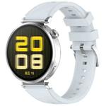 18mm Ice Crystal Texture Press Button Quick Release Silicone Watch Band(Blue)