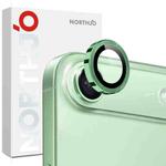 For iPhone Air NORTHJO Camera Lens Protector CD Metal Ring Tempered Glass Film(Green)