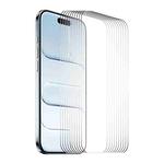 For iPhone Air 10pcs ENKAY Thickened Glue No White Edge 9H Big Arc Edge High Aluminum-silicon Tempered Glass Film