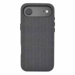 For iPhone Air Kalebol Fabric-Textured Perforated MagSafe PC Phone Case(Black)
