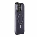 For iPhone 16 Pro Max ENKAY Hat-Prince Magsafe Electroplated TPU Clear Shockproof Phone Case(Black)