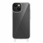 For iPhone 13 Kalebol Minimalist Transparent Lanyard Integrated Phone Case(Transparent)