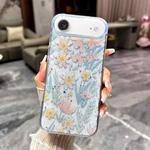 For iPhone Air Fresh Small Floral Epoxy TPU Phone Case(D03 Floral Pink)