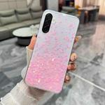 For Samsung Galaxy A36 / A56 5G Sequins Glitter Gradient Epoxy TPU Phone Case(Pink)
