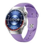 For Huawei Watch GT 6 Pro Reverse Buckle Solid Color Silicone Watch Band(Lilac Purple)