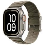 For Apple Watch 42mm / 41mm / 40mm / 38mm Style H Twill Nylon Watch Band(Titanium Grey)
