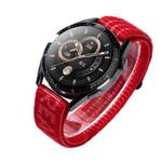 For Huawei Watch GT 6 46mm Loop Nylon Hook and Loop Fastener Sports Watch Band(Red)