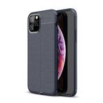 For iPhone 11 Litchi Texture TPU Shockproof Case (Navy Blue)