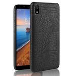 Shockproof Crocodile Texture PC + PU Case for Xiaomi Redmi 7A(Black)