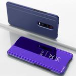 Electroplating Mirror Horizontal Flip Leather Case for Xiaomi Mi 9T / 9T Pro with Holder(Violet blue)