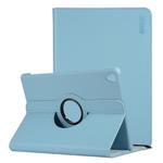 ENKAY 360 Degree Rotation Lichi Texture Leather Case with Holder for HUAWEI MediaPad M6 10.8 2019(Light Blue)