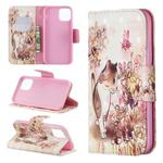 3D Colored Drawing Pattern Horizontal Flip Leather Case for iPhone 11 Pro, with Holder & Card Slots & Wallet(Cat)