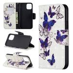 3D Colored Drawing Pattern Horizontal Flip Leather Case for iPhone 11 Pro, with Holder & Card Slots & Wallet(Butterflies)