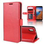 R64 Texture Single Fold Horizontal Flip Leather Case for Redmi 7A, with Holder & Card Slots & Wallet(red)