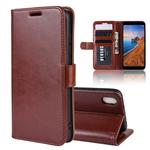 R64 Texture Single Fold Horizontal Flip Leather Case for Redmi 7A, with Holder & Card Slots & Wallet(Brown)