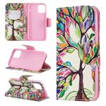 For iPhone 11 Pro Colored Drawing Pattern Horizontal Flip Leather Case,with Holder & Card Slots & Wallet(Tree of Life)