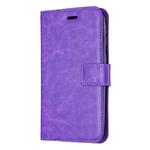 Crazy Horse Texture Horizontal Flip Leather Case with Holder & Card Slots & Wallet & Photo Frame for Huawei Y5 2019(Purple)