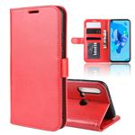 R64 Texture Single Fold Horizontal Flip Leather Case for Huawei P20 Lite 2019 / Nova 5i, with Holder & Card Slots & Wallet(red)