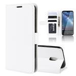 R64 Texture Single Fold Horizontal Flip Leather Case for NOKIA 2.2, with Holder & Card Slots & Wallet(white)