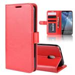 R64 Texture Single Fold Horizontal Flip Leather Case for NOKIA 2.2, with Holder & Card Slots & Wallet(red)