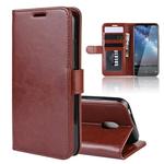 R64 Texture Single Fold Horizontal Flip Leather Case for NOKIA 2.2, with Holder & Card Slots & Wallet(Brown)