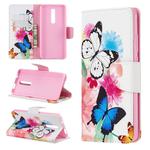 Colored Drawing Pattern Horizontal Flip Leather Case for Xiaomi Redmi K20 & K20 Pro,with Holder & Card Slots & Wallet(Two Butterflies)