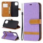 For iPhone 11 Pro Colored Drawing Pattern Horizontal Flip Leather Case, with Holder & Card Slots & Wallet(Purple)