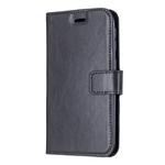 For iPhone 11 Pro Max Crazy Horse Texture Horizontal Flip Leather Case with Holder & Card Slots & Wallet & Photo Frame (black)