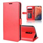 R64 Texture Single Fold Horizontal Flip Leather Case for OPPO RENO Z, with Holder & Card Slots & Wallet(red)