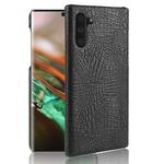 Shockproof Crocodile Texture PC + PU Case For Galaxy Note 10(Black)