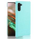 Shockproof Crocodile Texture PC + PU Case For Galaxy Note 10(Light green)