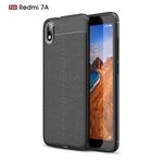 Litchi Texture TPU Shockproof Case for Xiamo Redmi 7A(Black)