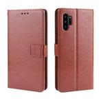 For Galaxy Note10+ Retro Crazy Horse Texture Horizontal Flip Leather Case with Holder & Card Slots & Photo Frame(Brown)