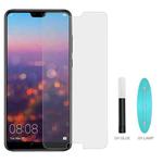 UV Liquid Curved Full Glue Full Screen Tempered Glass for Huawei P20