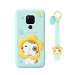 Full Package Anti-falling Silicone Case for Huawei Mate 20 （Sunflower)(Blue)