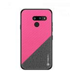 PINWUYO Hong Series Anti-fall TPU+ Chemical Fiber Cloth Protective Cover for LG G8 / G8 ThinQ(Red)