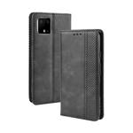 Magnetic Buckle Retro Crazy Horse Texture Horizontal Flip Leather Case for Google Pixel 4xl, with Holder & Card Slots & Photo Frame(Black)