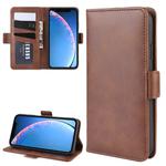 For iPhone 11 Dual-side Magnetic Buckle Horizontal Flip Leather Case , with Holder & Card Slots & Wallet & Photo Frame(Brown)
