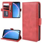 For iPhone 11 Dual-side Magnetic Buckle Horizontal Flip Leather Case , with Holder & Card Slots & Wallet & Photo Frame(Red)