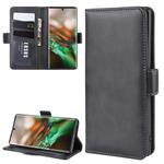 Dual-side Magnetic Buckle Horizontal Flip Leather Case for Galaxy Note 10, with Holder & Card Slots & Wallet & Photo Frame(Black)
