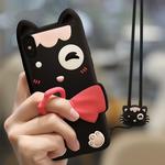 Big Head Cat Full Package Anti Falling Silicone Sleeve for  iPhone X / XS