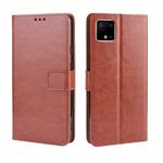 Retro Crazy Horse Texture Horizontal Flip Leather Case for Google Pixel 4 , with Holder & Card Slots & Photo Frame(Brown)