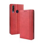 Magnetic Buckle Retro Crazy Horse Texture Horizontal Flip Leather Case for Wiko View 3 Pro, with Holder & Card Slots & Photo Frame(Red)