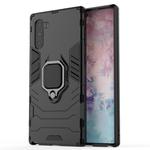 PC + TPU Shockproof Protective Case with Magnetic Ring Holder for Galaxy Note10(Black)