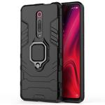 PC + TPU Shockproof Protective Case with Magnetic Ring Holder for Xiaomi 9T / 9T Pro(Black)