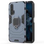 PC + TPU Shockproof Protective Case with Magnetic Ring Holder for Huawei Honor 20 Pro(Navy blue)