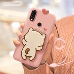 Full Package Anti-falling Silicone Case for Huawei Nova 3（Little White Cat）(Pink)