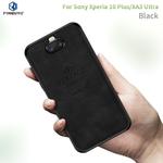 PINWUYO Shockproof Waterproof Full Coverage TPU + PU cloth+Anti-shock cotton Protective Case  for Sony Xperia 10 Plus / XA3 Ultra(Black)