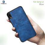 PINWUYO Shockproof Waterproof Full Coverage TPU + PU cloth+Anti-shock cotton Protective Case  for Sony Xperia L3(Blue)